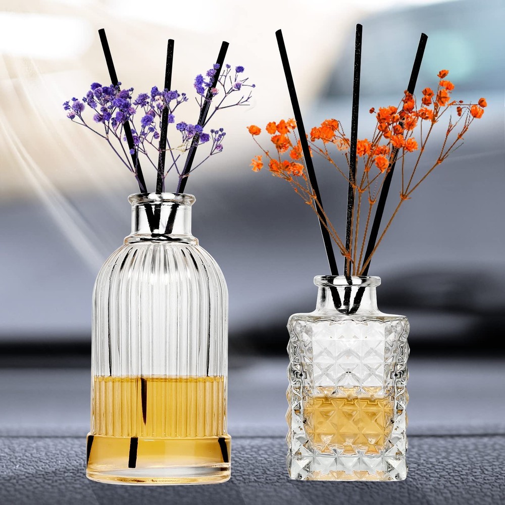 Gift Set-Glass Diffuser Bottles Set of 5 Reed Diffuser Bottle Clear Empty Dec...
