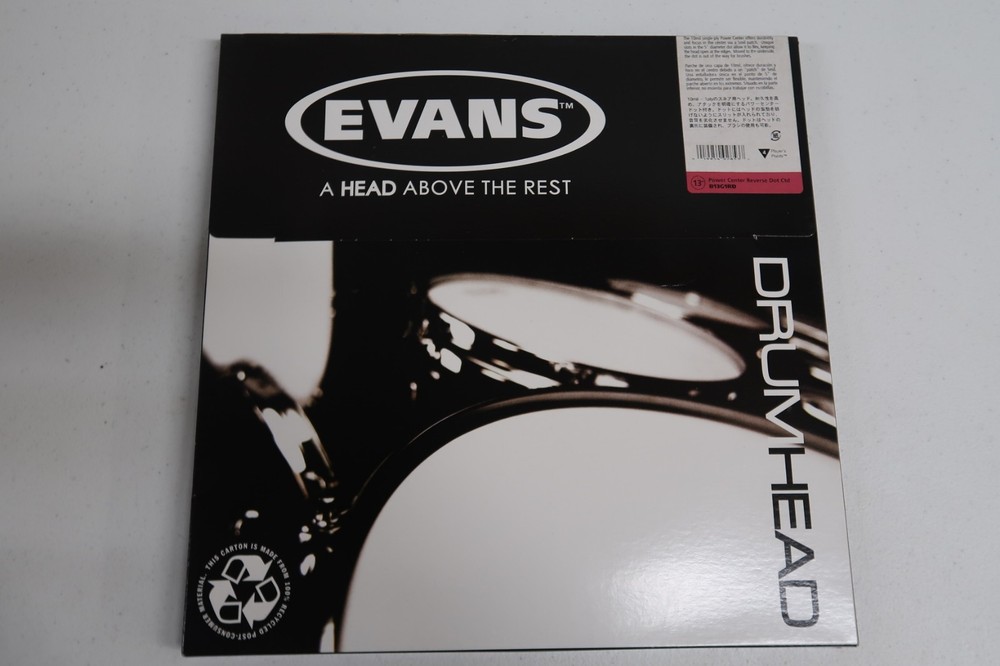 Evans Power Center Reverse Dot Ctd B13G1RD 13" Tom Head