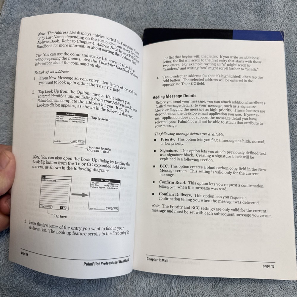 1997 PALM PILOT Handbook Plus Professional Edition