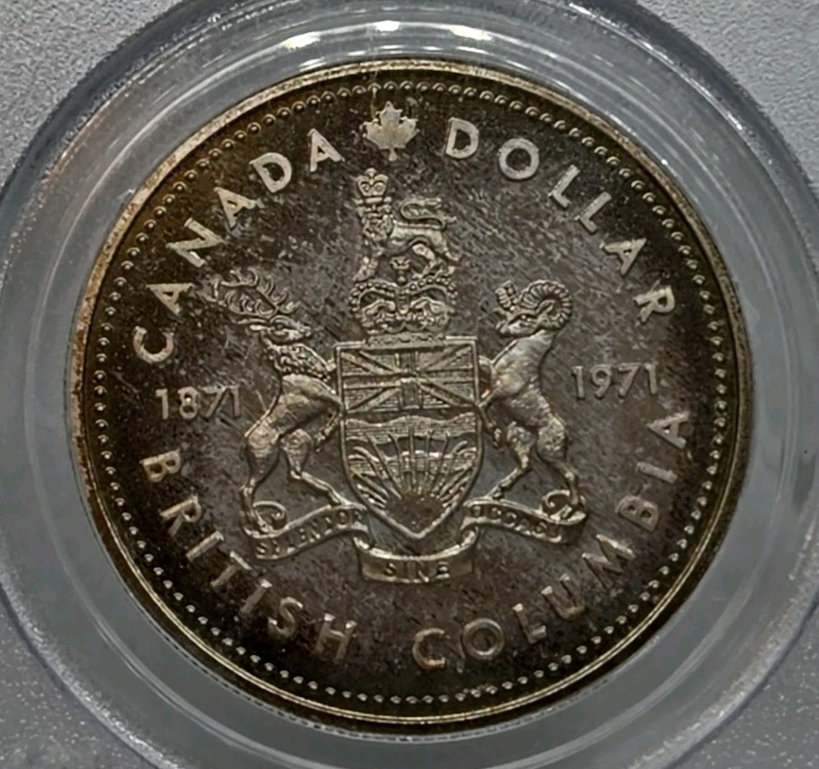 1971 Canada Silver Dollar Centennial PCGS SP67