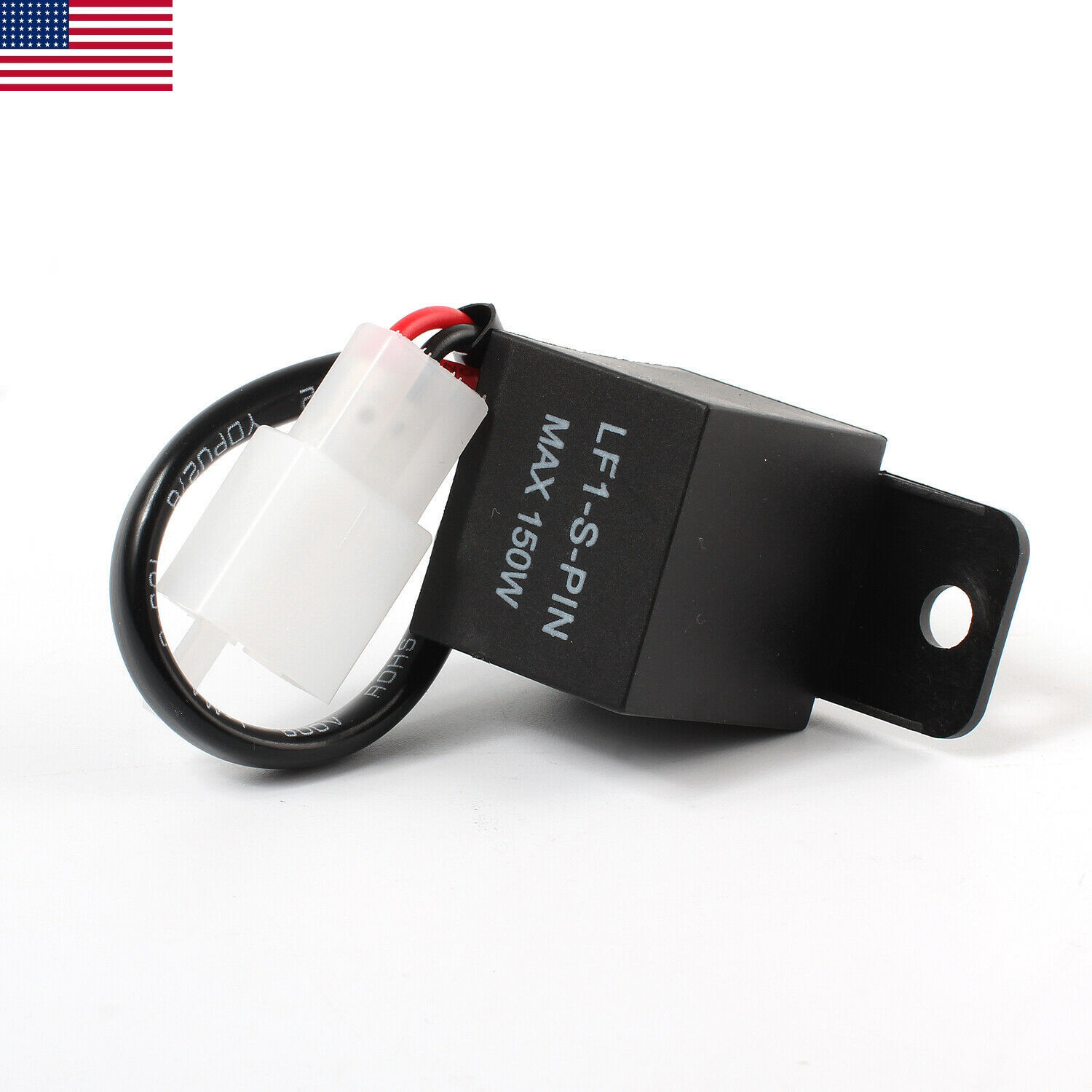 Electronic LED Flasher Relay 2-Pin FIX Motorcycle Turn Signal Bulbs Hyper Flash