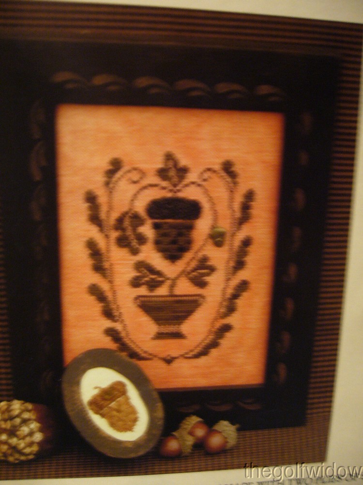 Homespun Elegance 2006 Oh Splendid Acorn Cross Stitch Pattern