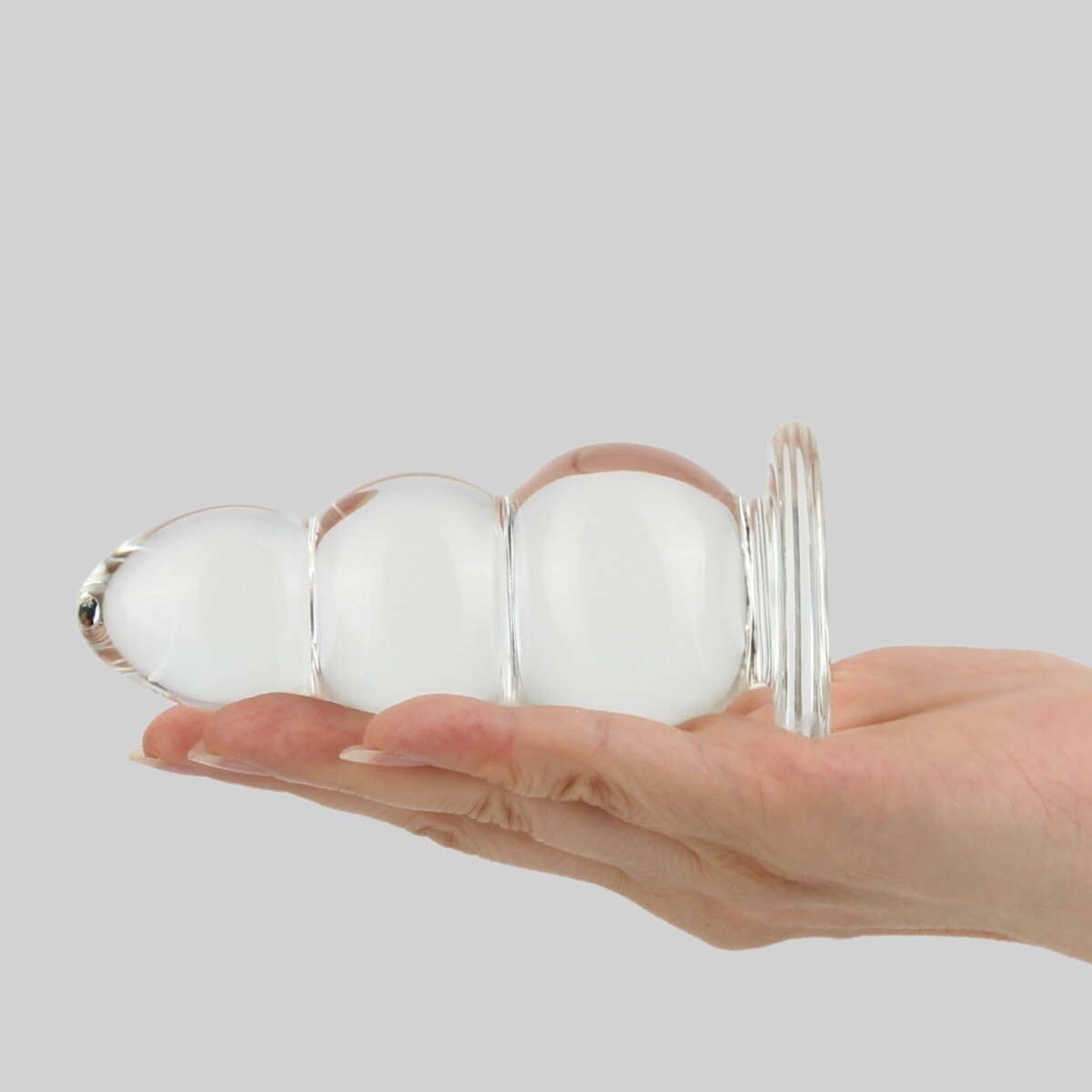 Glass Beaded Anal Dildo Butt Plug Beads Anal Stretching Training Sex Toys