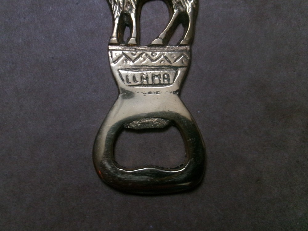 Solid Brass Llama Bottle Opener free shipping