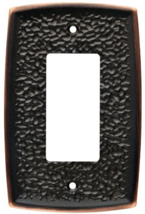 Single Decorator Wall Plate - Hammered Bronze