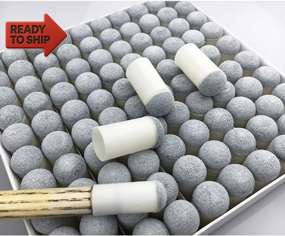 Pengxiaomei 40Pcs Slip on Pool Cue Tips Replacement Billiard Cue Tips 4 Sizes S