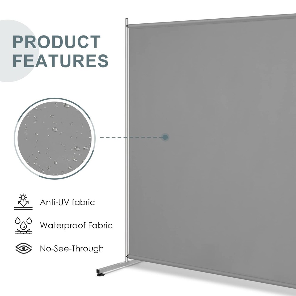 Single Large Panel Room Divider, Privacy Screen for Office, Partition Separat...