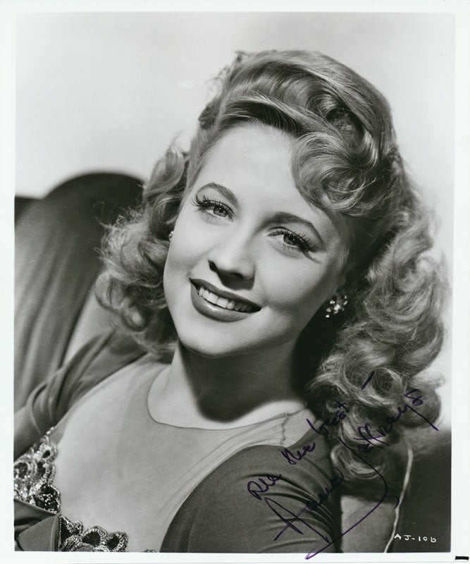 Anne JEFFREYS / Inscribed Photograph Signed
