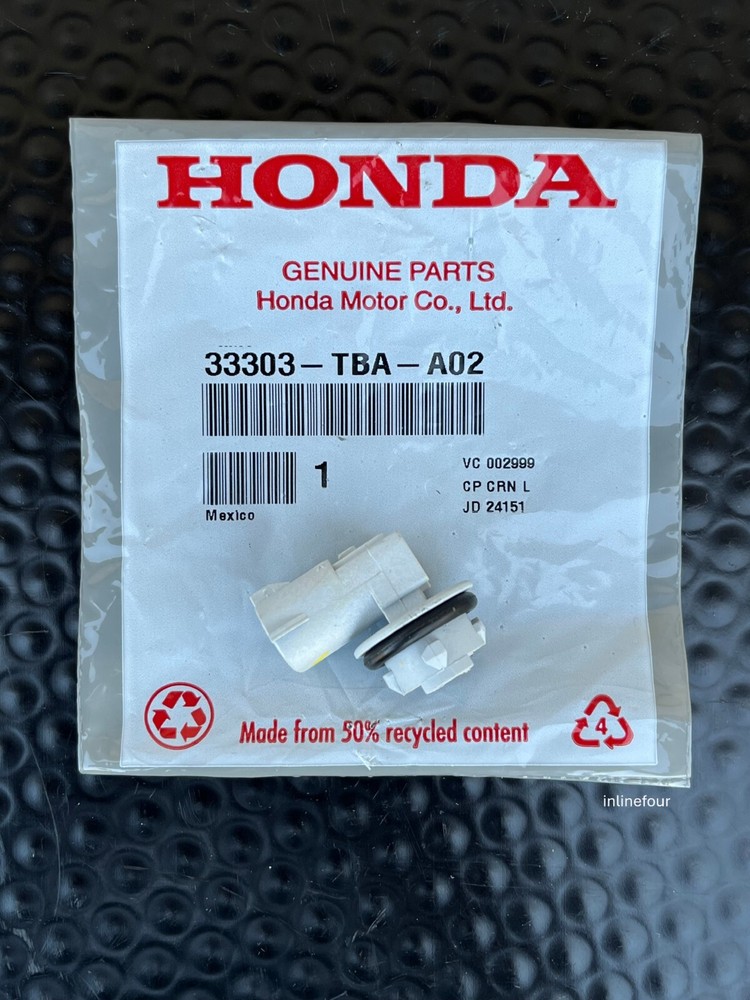 GENUINE OEM HONDA 2016-2021 CIVIC FRONT SIDEMARKER LAMP LIGHT BULB SOCKET