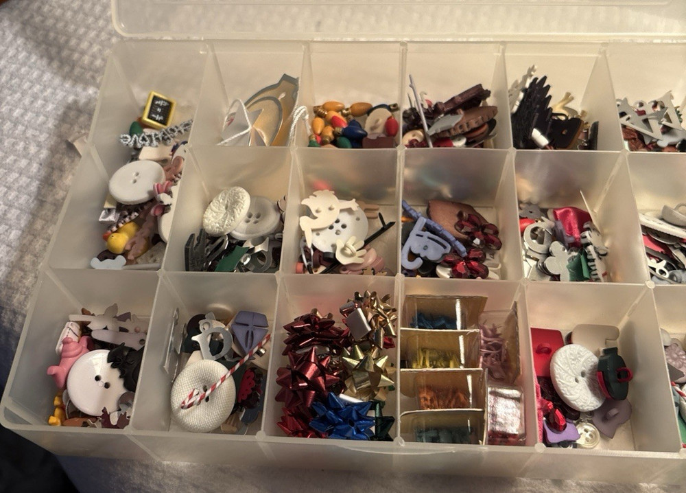 Container Of Miscellaneous Crafting Supplies