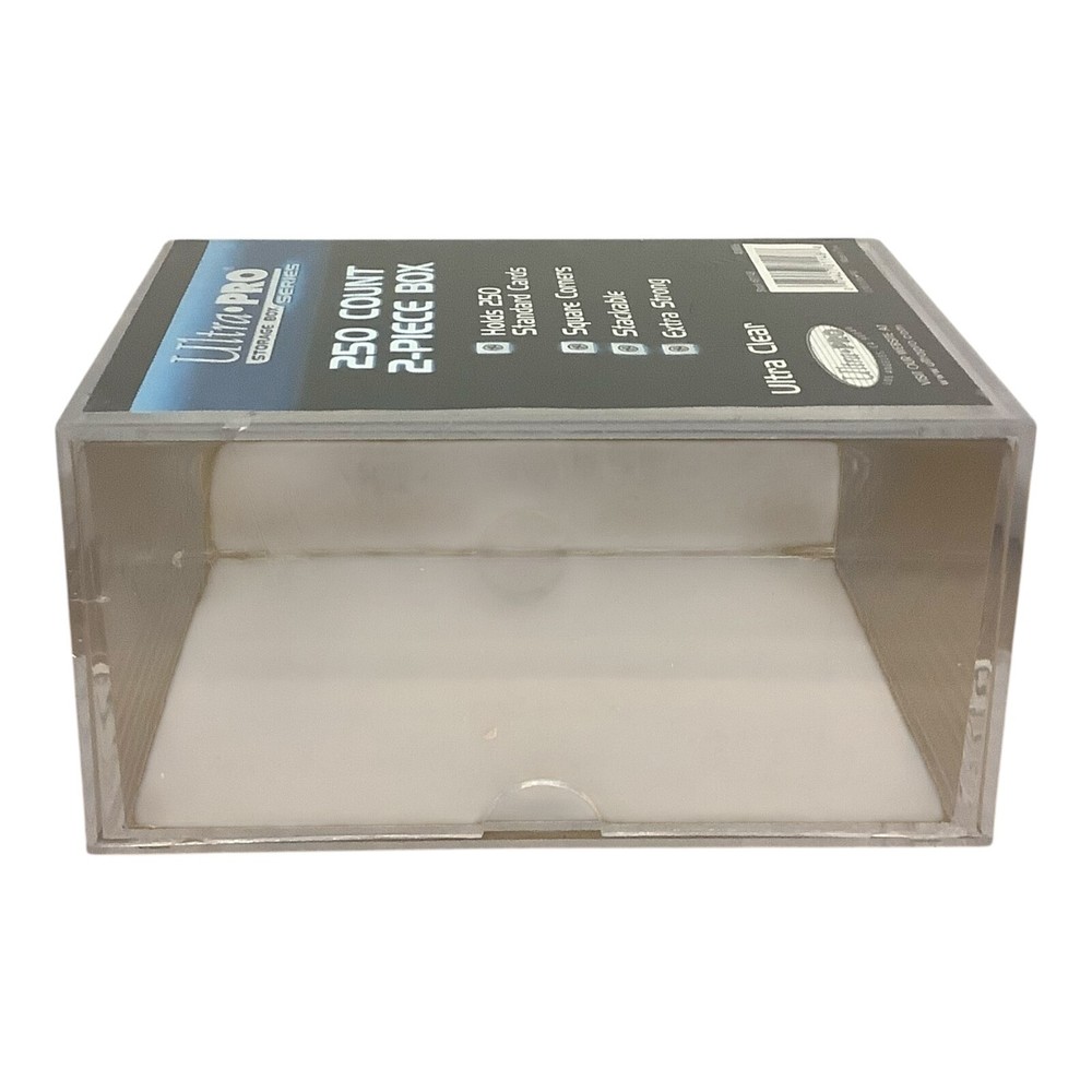 Ultra PRO 250 Count 2-Piece Box Ultra Clear Card Holder Stackable