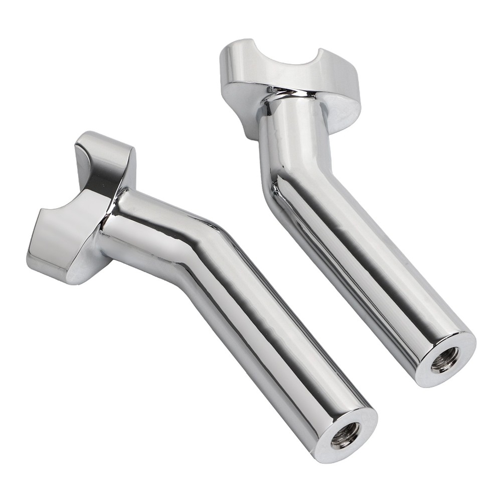 Chrome 6.5" Pullback Handlebar Risers For Harley Softail Dyna Super Wide Glide