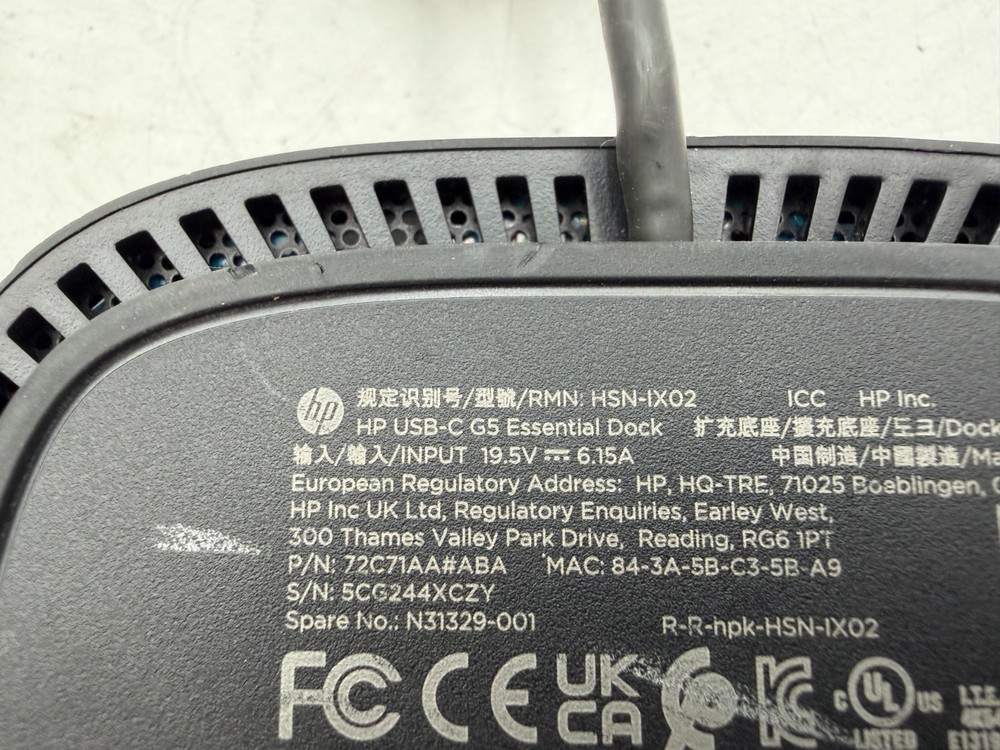 HP USB-C DOCK Docking Station Black