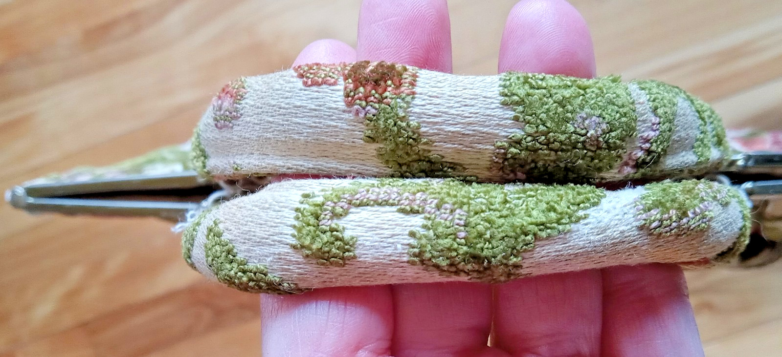 VTG MCM ETRA Fabric Textile Carpet Bag Metal Frame Handbag Floral Purse 50s-60s