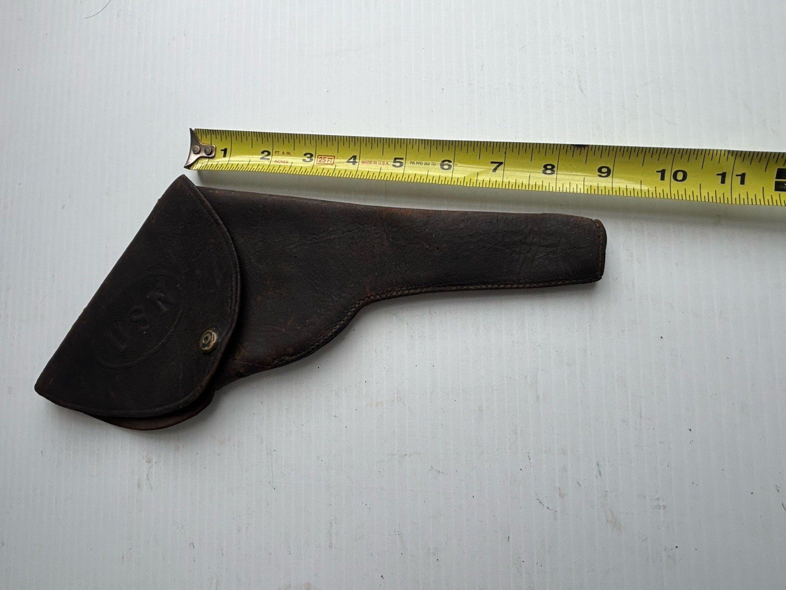 Rare Span Am USN embossed 38 revolver Holster