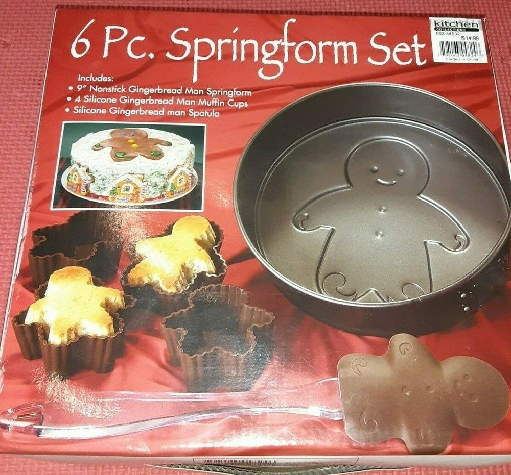 Springform Set Gingerbread Design 6 Pieces