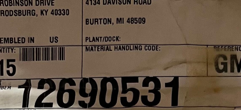 GM 126901531 REPLACEMENT HARNESS QTY 1