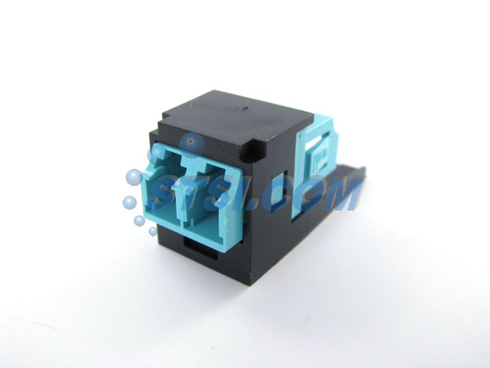 Panduit Multi-Mode MM LC SR/SR Duplex Adapter Module, Black CMDSAQLCBL ~STSI