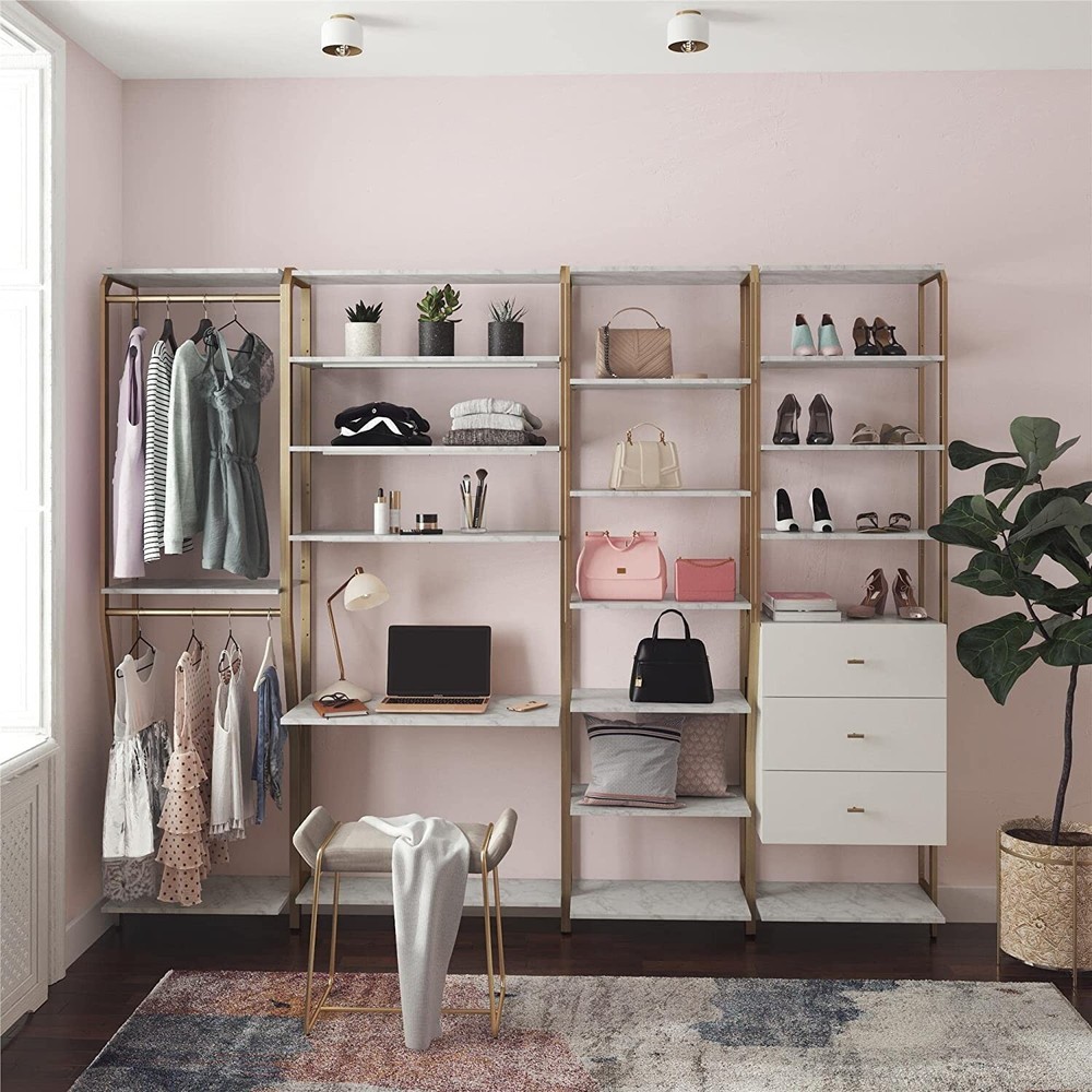 CosmoLiving by Cosmopolitan Gwyneth Closet-Vanity