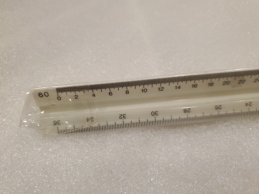 Pacific Arc 91121.12"Engineer Triangular Scale.Fully divided: 10, 20, 30, 40, 50