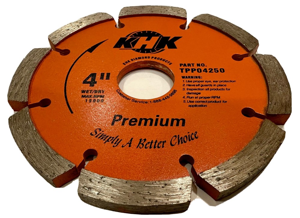 4" x 0.250" Tuck Pointing for mortar removal between bricks and blocks