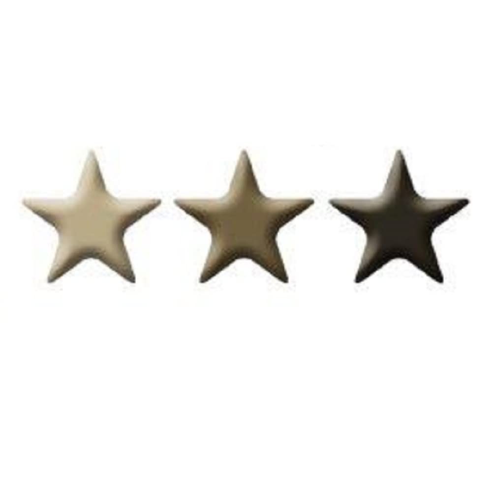 Monocramatic Star Brads Assortment - Browns - 48pc