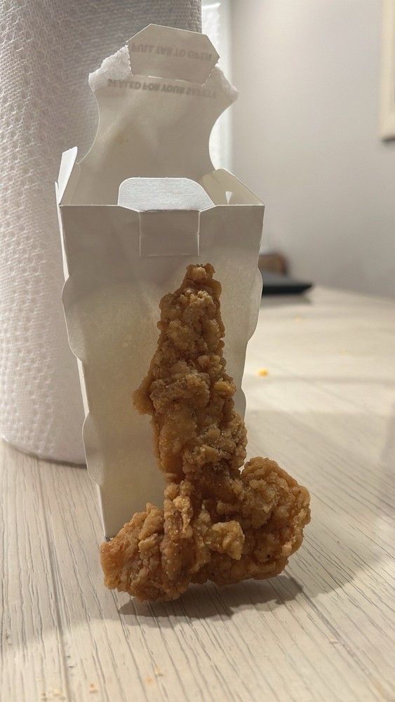 Chicken Tender shaped as Penis