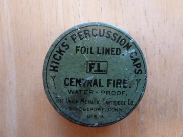 HICKS UNION METALLIC CORPORATION Percusssion Cap Tin