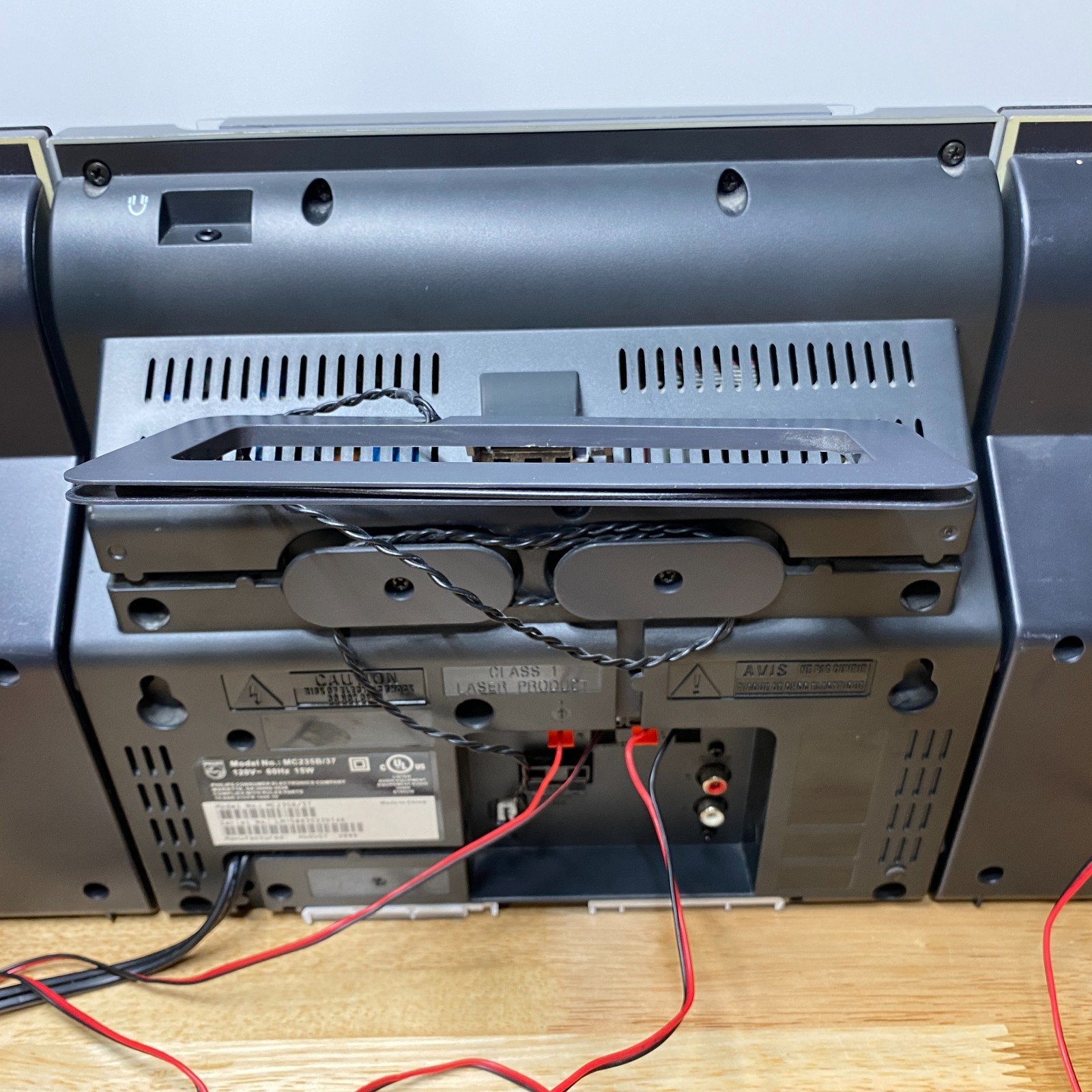 Philips MC235B/37 Micro Shelf Stereo System CD AM/FM w/ Speakers Tested Works