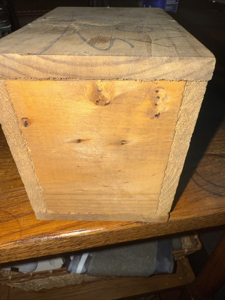 Daisy BB Wood Storage Box With 12 Pack Quick Silver 152 BB And A Partial Opened