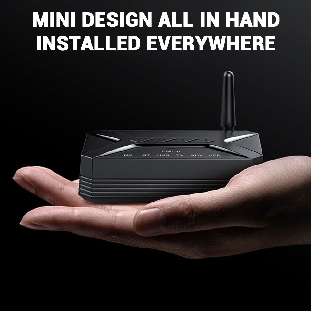 Bluetooth 5.1 Transmitter Receiver Long Range for TV Home Stereo Audio Adapter*