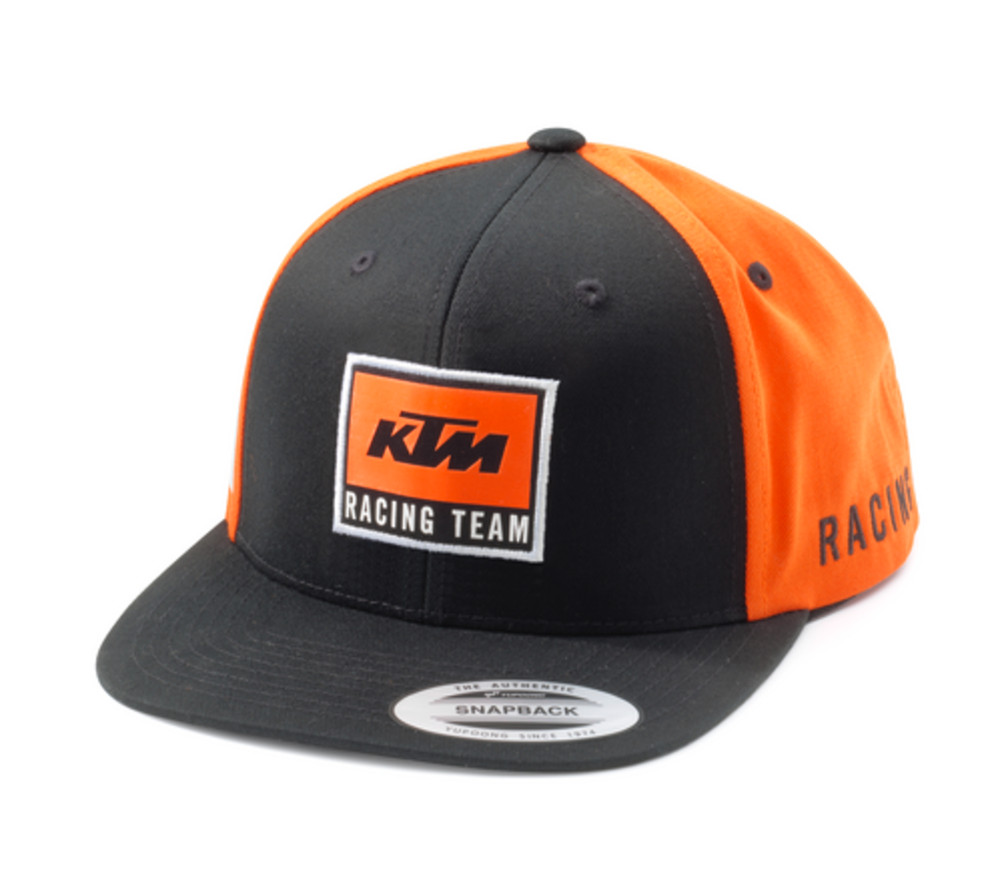 KTM Racing Team Flat Cap - Black/Orange