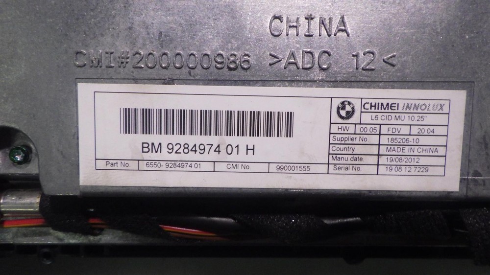 13 BMW M5 Info Screen 65509284974