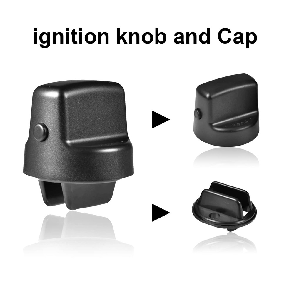 Ignition Key Knob Push Turn Switch Compatible with 2007-2015 Mazda CX-9 Black