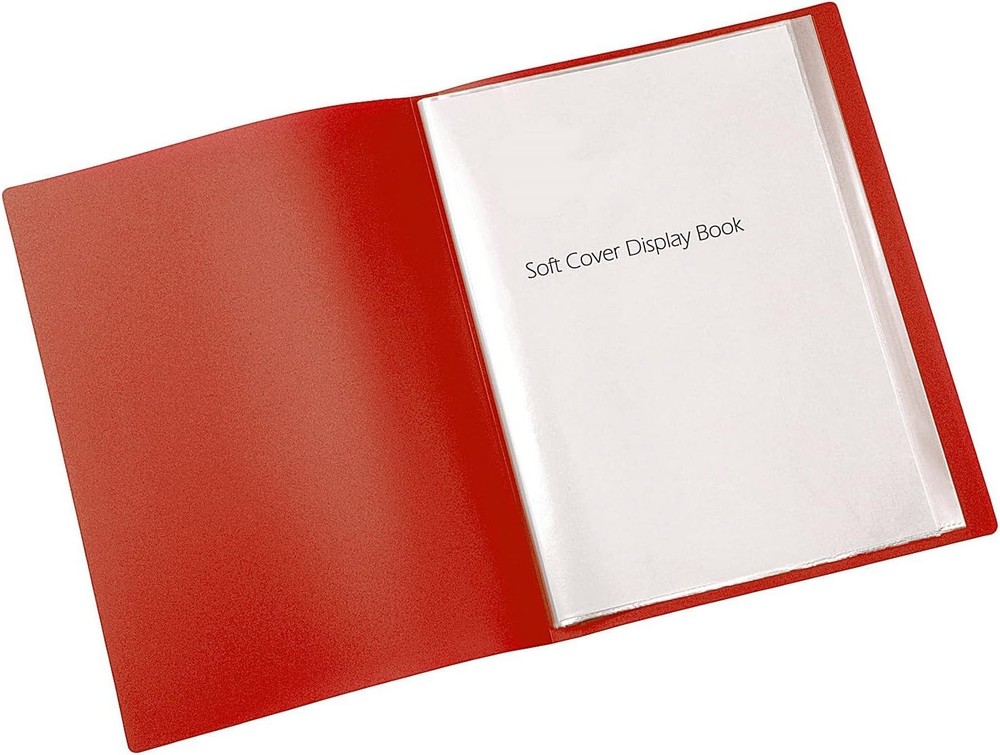 Q-Connect 10-Pocket Display Book - Red