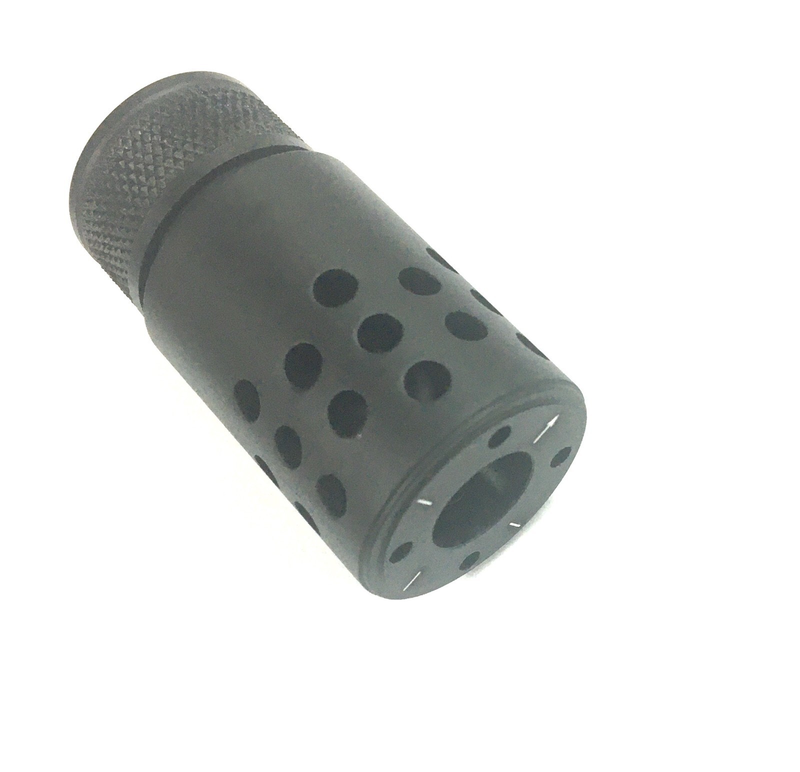 .308/ .300 blackout 5/8x24 thread mini slip over muzzle brake anodized black
