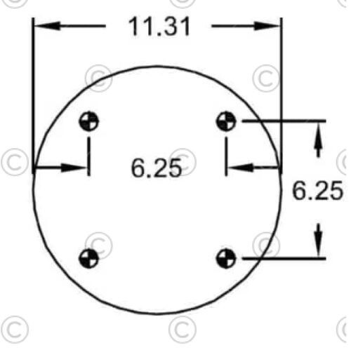 GOODYEAR 3B14-374 Triple Convoluted Bellows Air Spring