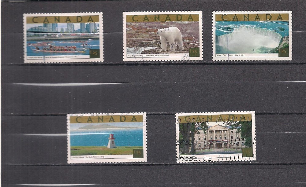 Canada  #1990a-e used set CV 7.50$