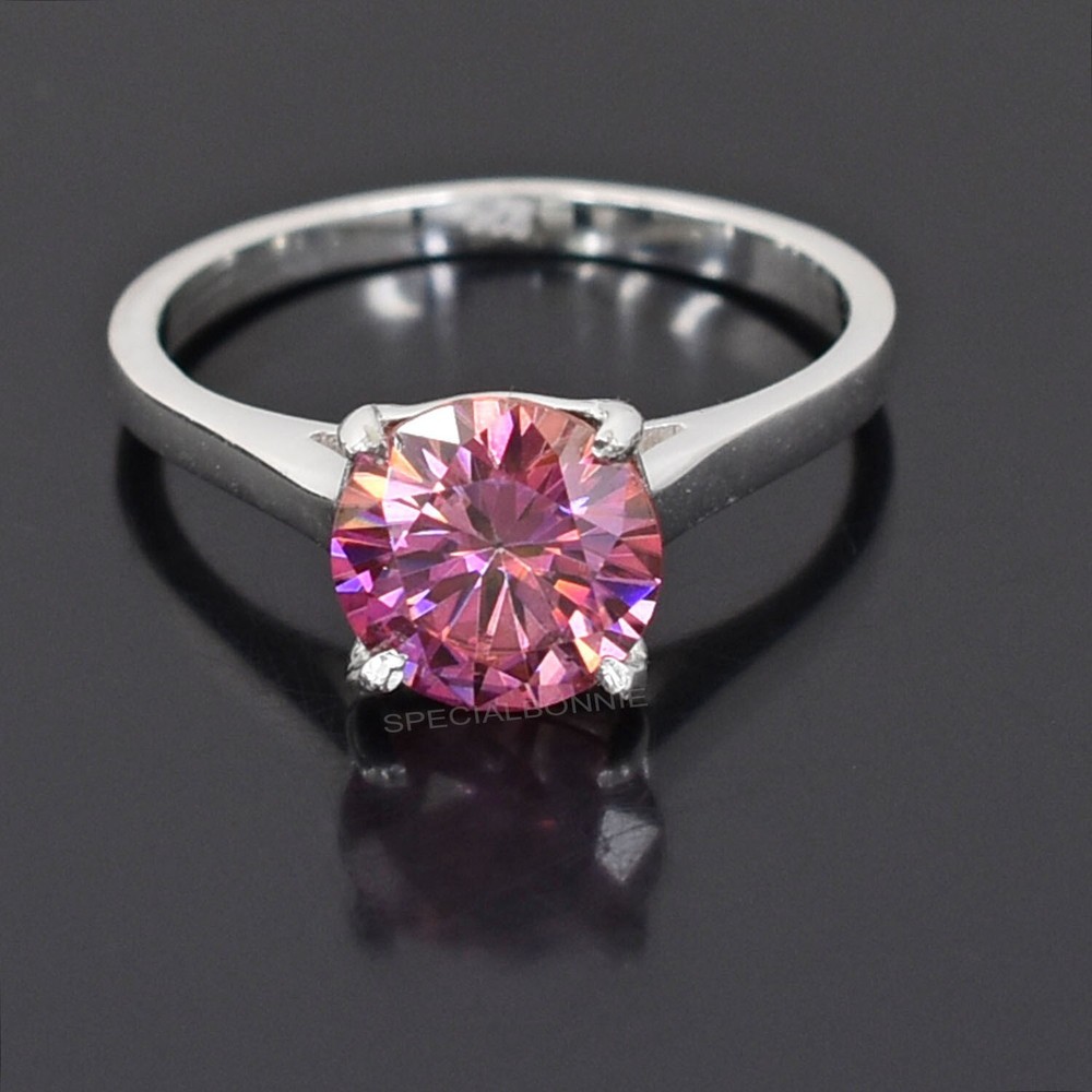 Certified 1.70 Ct Pink Diamond Designer Ring !