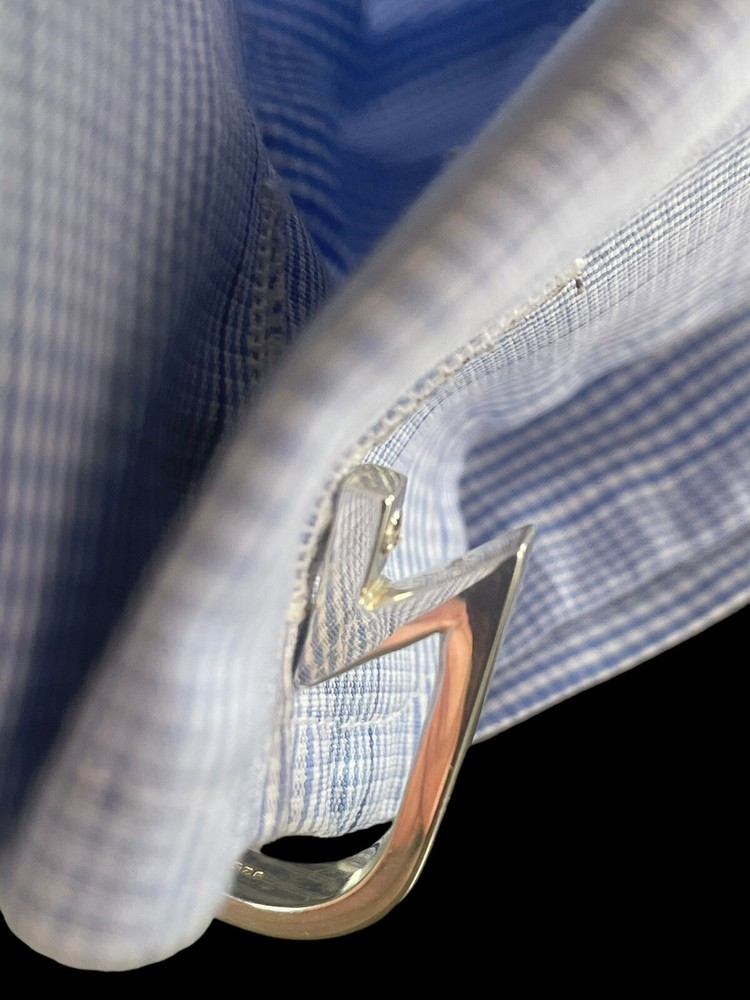 Solid Silver Shirt Shackles by Bullionboy Cufflinks That Show Commitment at Work
