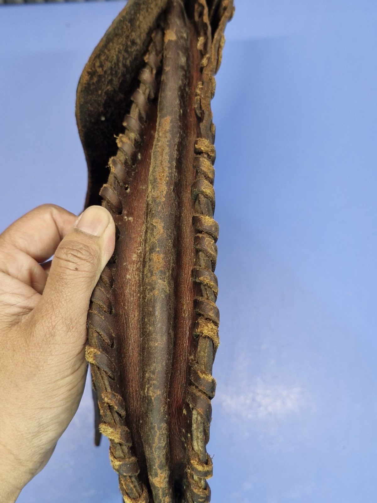 Vintage Tooled Leather Saddle Bags Motorcycle Saddlebag Set Floral Western