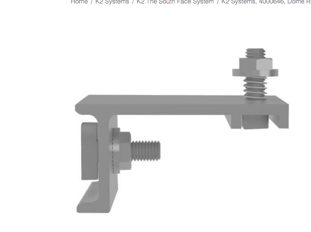K2 SYSTEMS, 4000646, DOME R2 OPTIMIZER MOUNTING BRACKET KIT