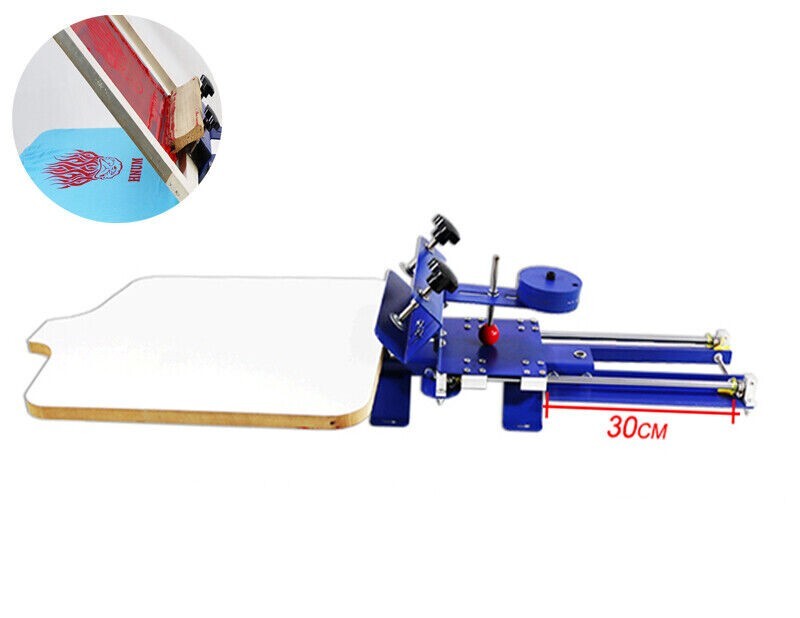 Flat Pushing 1 Color T-shirt Screen Printing Press Tabletop Fixed Printer
