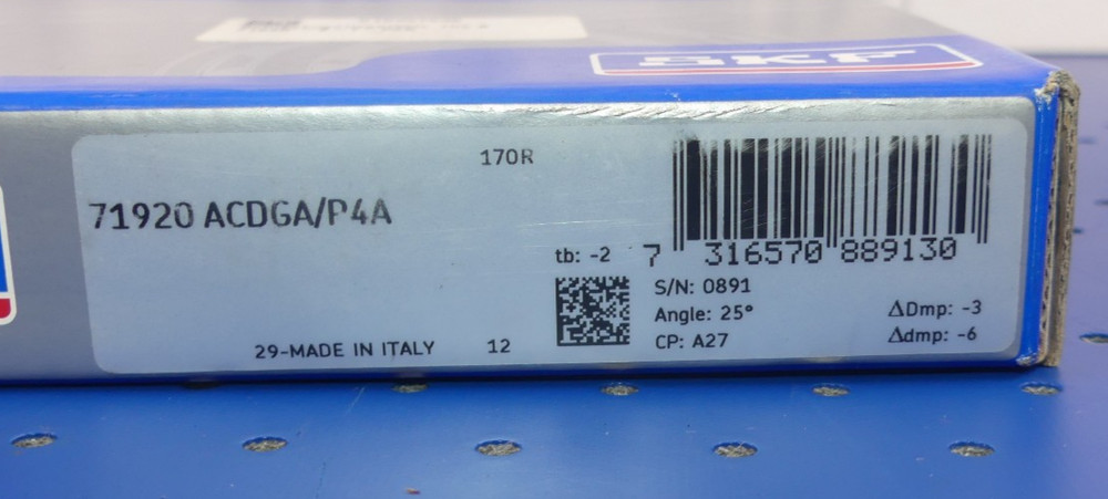SKF 71920 ACDGA/P4A NEW