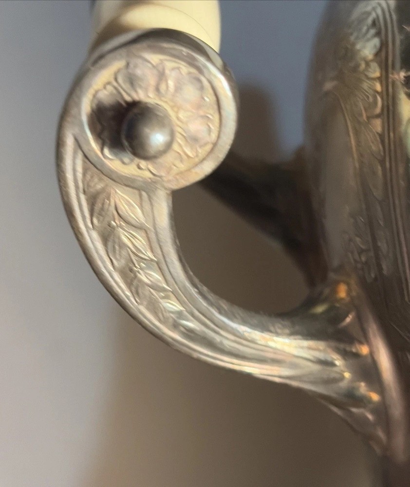 Art Nouveau Large Silver Plated Coffee Tea Server Bowman & Co Does Not Warm Up