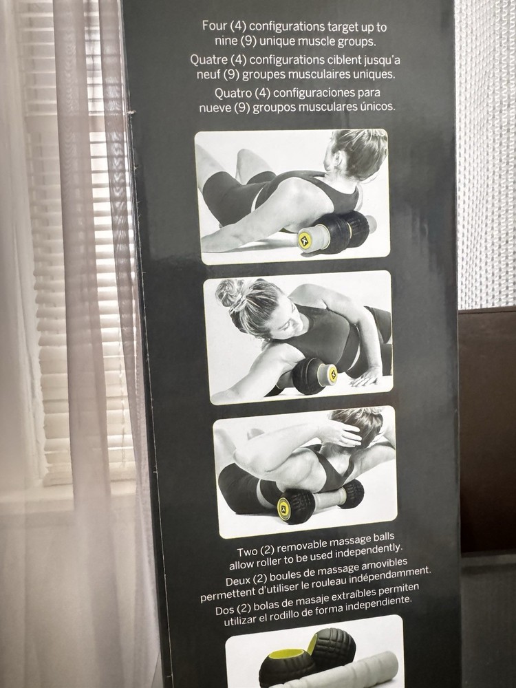 TriggerPoint Foam Roller Set, Removable Massage Balls, Massage Grid, Gray/Black