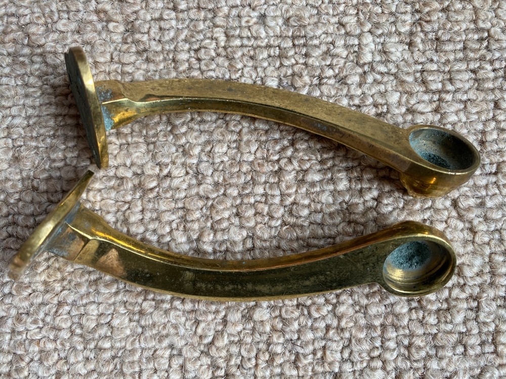 Victorian Brass Brackets Vintage Salvage
