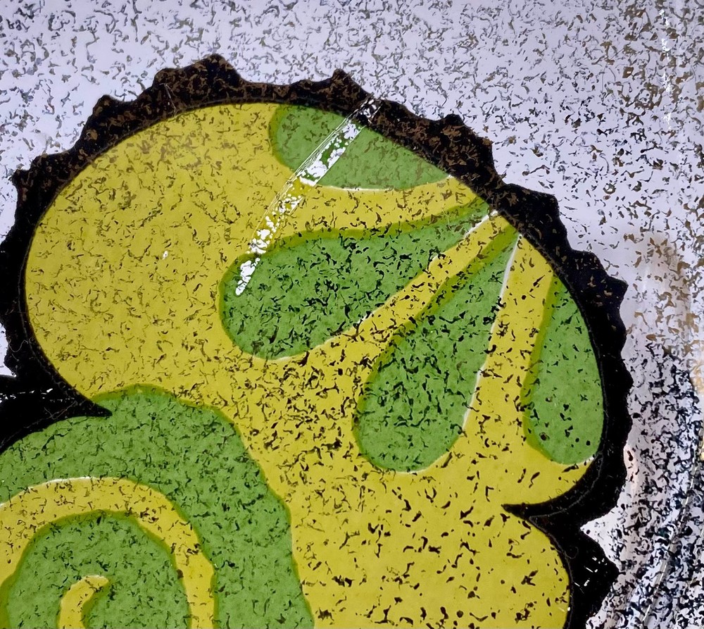 Fire King Casserole With George’s Briars Fruit Pattern. 2 Quart.