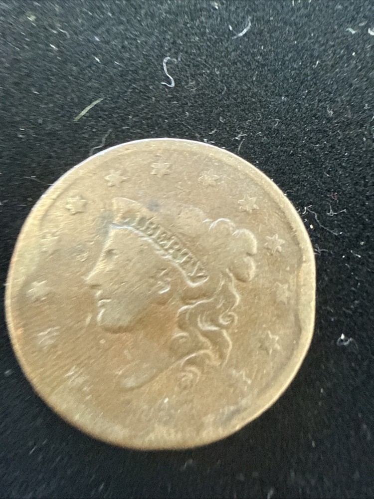 1837 coronet large cent #110997