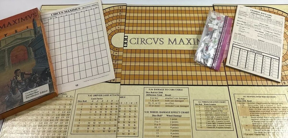 Circvs Maximvs board game Avalon Hill Limited Run Introductory edition